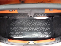 Fiat Panda hatchback (2004-) Ковер багажника полиуретановый