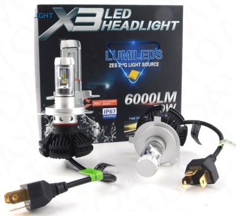 Комплект светодиодных ламп X3 Led Headlight H4
