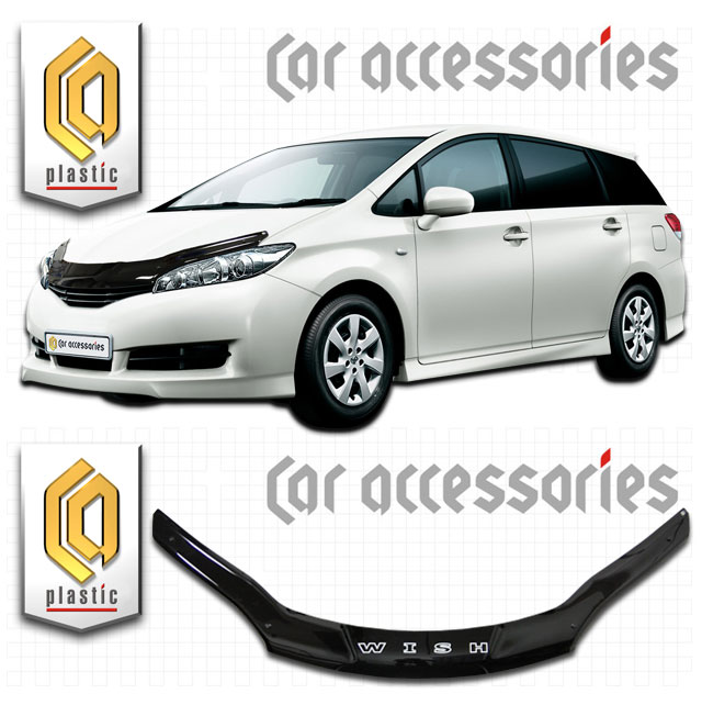 Toyota Wish (2009-) Дефлектор капота 