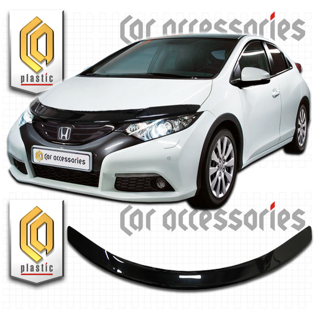 Honda Civic 5D (2012-) Дефлектор капота 