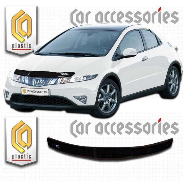Honda Civic 5D (2007-2012) Дефлектор капота 