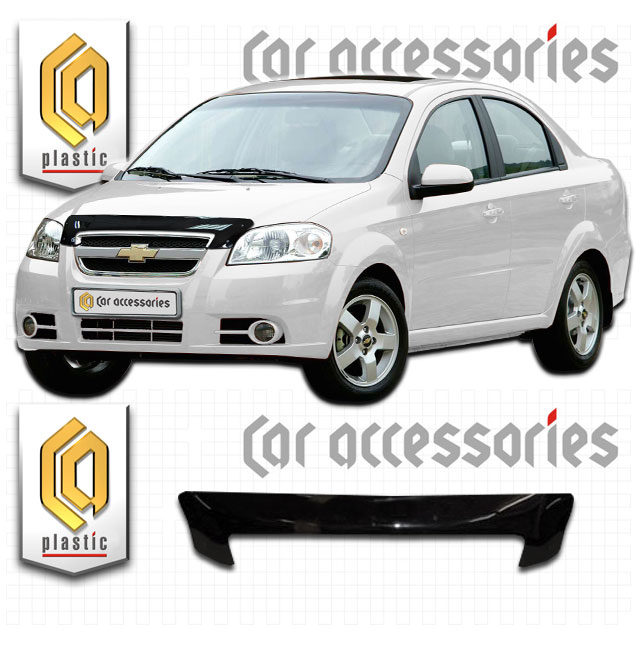 Chevrolet Aveo sedan (2006-2011) Дефлектор капота 