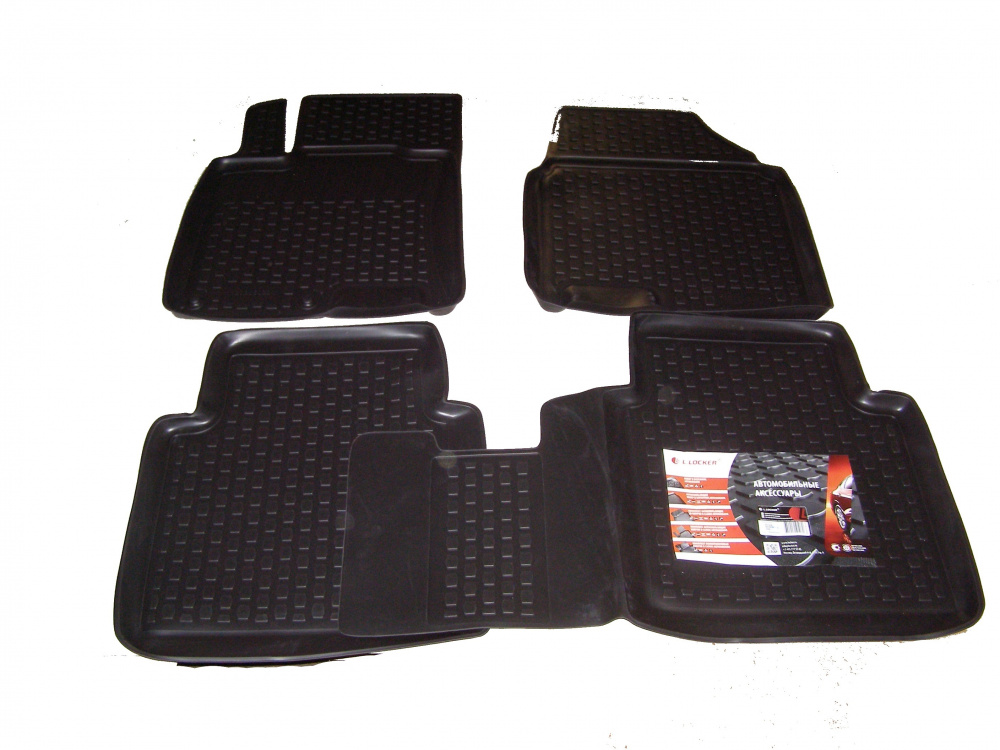 Nissan Qashqai+2 (2008-) Ковры салона полиуретановые 