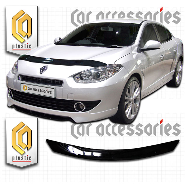 Renault Fluence (2013- Дефлектор капота VIP TUNING