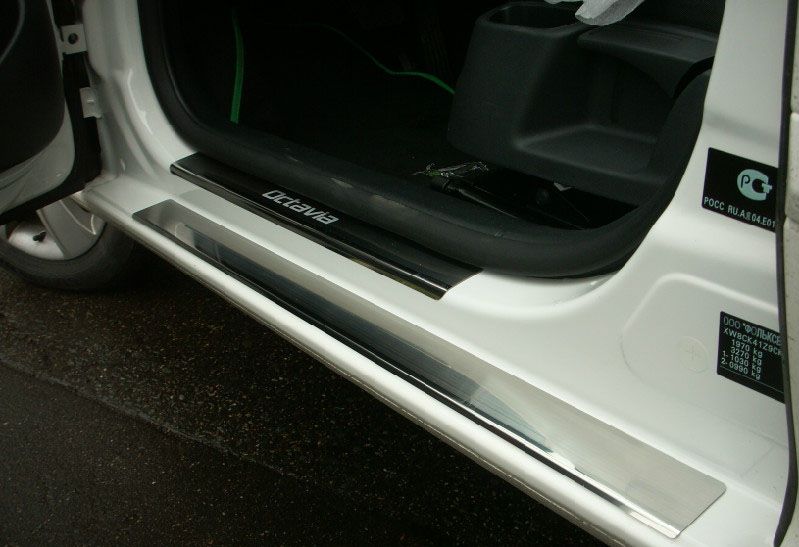 Накладки на пороги SKODA Octavia A7 2013~