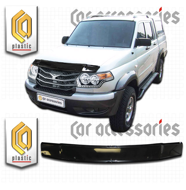 UAZ Patriot (Евро)  Дефлектор капота VAD