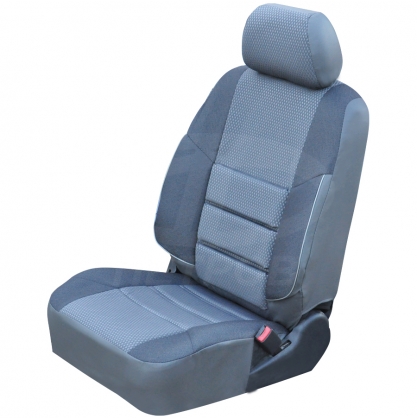 "A10"Nissan Almera.классик (2006-2012)  Серый; экокожа-ЖАККАРД